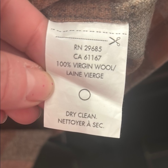 Pendleton Women's Plaid shacket peach and Tan - Picture 6 of 6